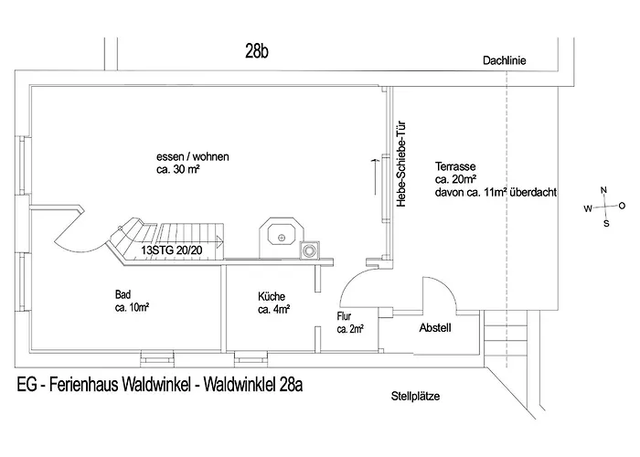 Waldwinkel - Max 4 Personen Mindestalter 10 Jahre Vakantiehuis Wrexen